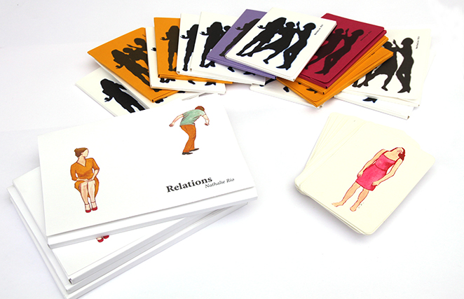 Ensemble de cartes personnages, 2018
Sérigraphie et gouache sur papier, 42 cartes différentes, format : 9x13 cm